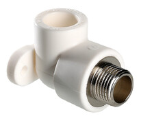 Колено 90° PPR D 20 х 1/2" РН c креплением VALTEC