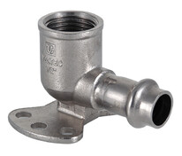 Колено установочное 90° нерж. сталь 18 х 1/2" РВ VALTEC