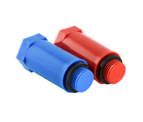 Комплект испытательных заглушек 1/2" (красная + синяя) VALTEC