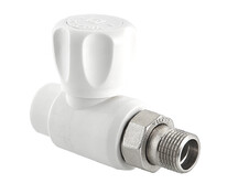 Кран шаровой радиаторный прямой (верх.) PP-R D 20х1/2" VALTEC