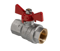 Кран шаровой водяной    1/2" РВ/РВ PN40 VALTEC ГОСТ бабочка