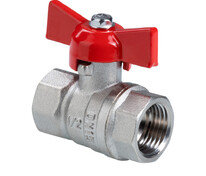 Кран шаровой водяной    1/2" РВ/РВ PN 40 VALTEC СТАНДАРТ ГОСТ бабочка