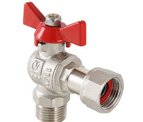 Кран шар. вод. УГЛОВОЙ 1/2" РН с накидной гайкой 1/2" VALTEC BASE