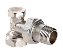 Угловой вентиль 1/2" ручной (нижний) VALTEC