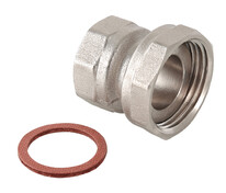 Полусгон 3/4" РВ с накидной гайкой    1" VALTEC