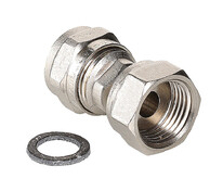 Соединитель 16 х 1/2" РВ (накидная гайка) обжим. VALTEC