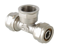 Тройник 26 х 3/4" х 26 РВ обжим. VALTEC