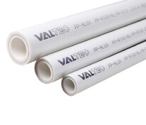 Труба PP-R 90 x 15,0 PN25 ALUX (арм.алюминий) VALTEC