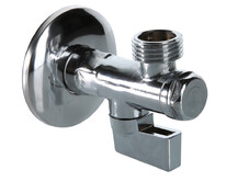 Кран УГЛОВОЙ ШАРОВОЙ с фильтром 1/2" х 1/2" РН  VALTEC