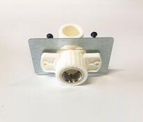 Колено д/гипсокартона PP-R D 20 х 1/2" РВ белый РосТурПласт