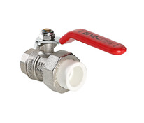 Кран шаровой латунный под PPR 32 х 1" ВН с амер. VALTEC
