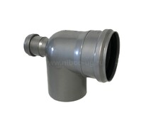 Колено  110/50/90° с фронтальным патрубком СЗАДИ SINIKON