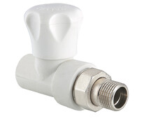 Вентиль радиаторный прямой (верх.) PP-R D 20х1/2" VALTEC