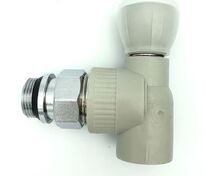 Вентиль радиаторный угловой (верх.) PP-R D 25х3/4" HEISSKRAFT
