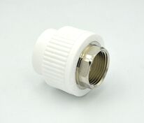 Адаптер PP-R D 20 х 3/4" РВ белый РосТурПласт