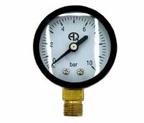 Манометр 1/4" 10 бар. 50 мм. Радиальный AQUALINK