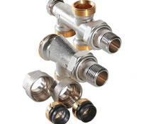 Узел термостатический для нижнего подк. радиатора 1/2"x100% VALTEC