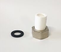 Соединитель д/счетчика PP-R D 25 х 1" белый РосТурПласт