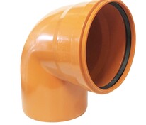 Колено 200/90° (наружная) ПВХ SINIKON