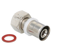 Соединитель 20 х 1/2" РВ (накидная гайка) ПРЕС. VALTEC