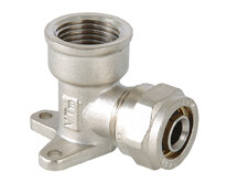 Колено установочное 16 х 1/2" РВ обжим. VALTEC