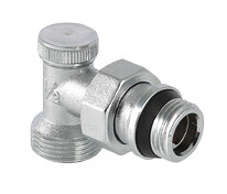 Угловой вентиль 1/2" ручной с уплотнением х ЕВРОКОНУС (нижний) VALTEC