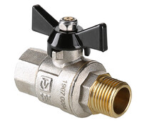 Кран шаровой водяной    1/2" РВ/РН PN 100 VALTEC PERFECT бабочка