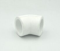 Колено 45° PP-R D 75 белый РосТурПласт