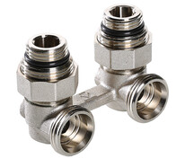 Узел нижнего подкл. радиатора (с комл. адап. 1/2") "УГЛОВОЙ" VALTEC