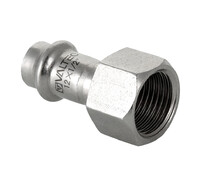 Соединитель нерж. сталь 22 х 1/2" РВ VALTEC
