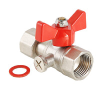Кран 1/2" х 1/2" для подключения манометра РВ VALTEC