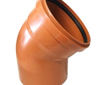 Колено 200/45° (наружная) ПВХ SINIKON
