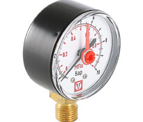 Манометр 1/4"  10 бар. 50 мм. Радиальный с указателем VALTEC