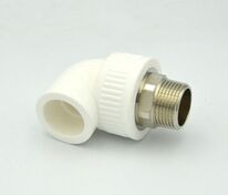 Колено 90° PP-R D 32 х 1/2" РН белый РосТурПласт