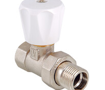 Проходной вентиль компактный 3/4" ручной (верхний) VALTEC