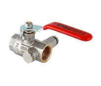 Кран 1/2" с дренажем и воздухоотводчиком VALTEC