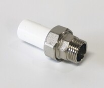 Муфта разборная м./п. PP-R D 50 х 1-1/2" РH белый РосТурПласт