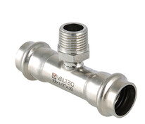 Тройник нерж. сталь 22 х 1/2" х 22 РН VALTEC