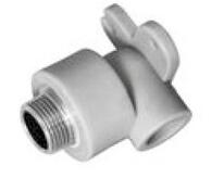 Колено 90° PP-R D 25 х 3/4" РН c креплением HEISSKRAFT